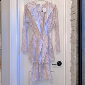 Matching Robe & Pants Pajama Set